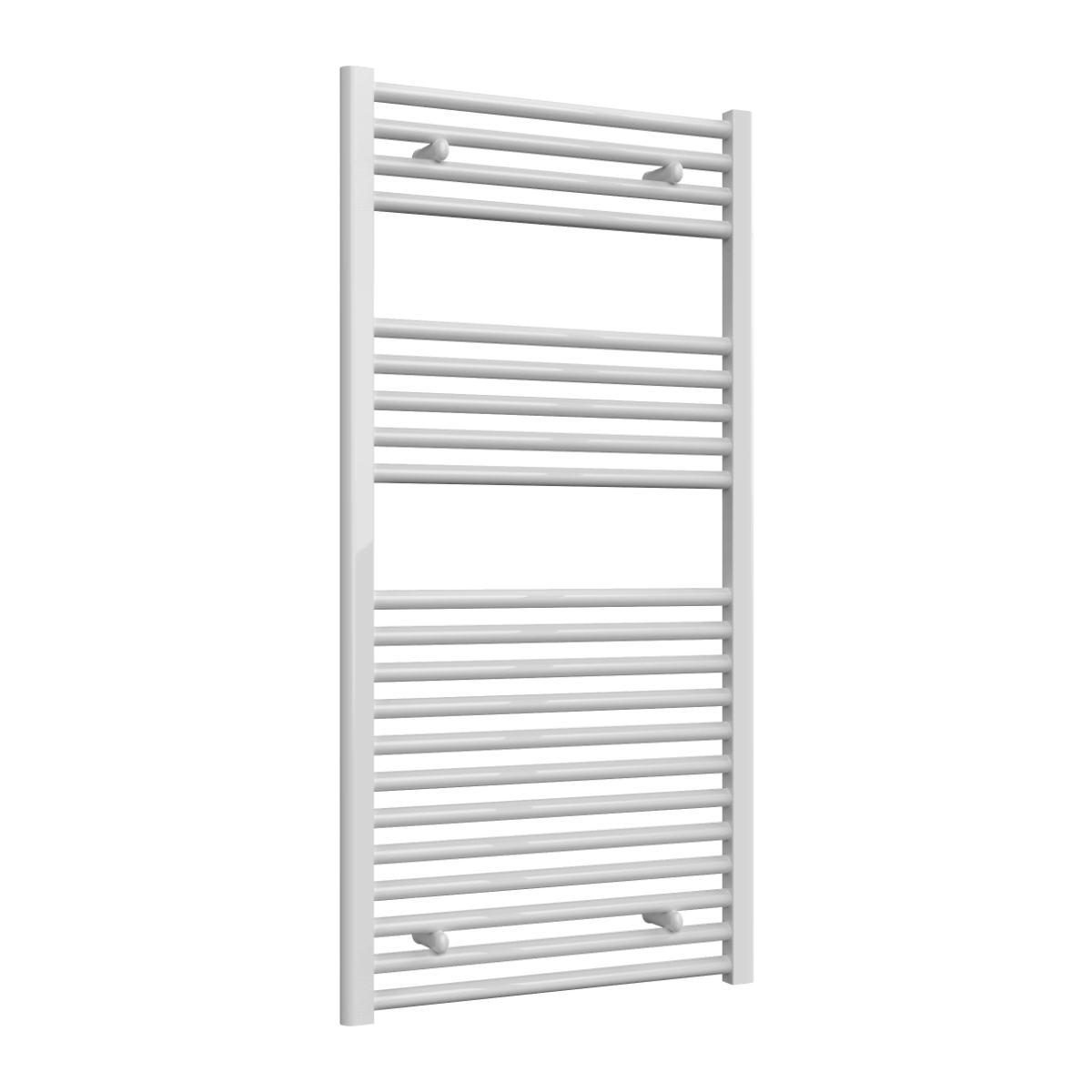 Reina Diva Flat Mild Steel Wall Mounted Heated Towel Rail Radiator White