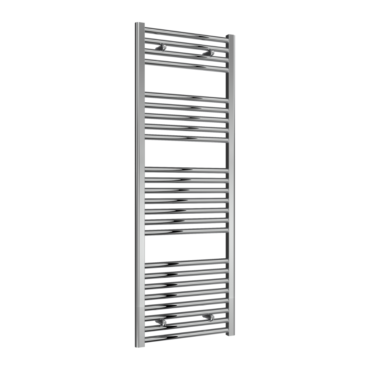 Reina Diva Flat Mild Steel Wall Mounted Heated Towel Rail Radiator Chrome