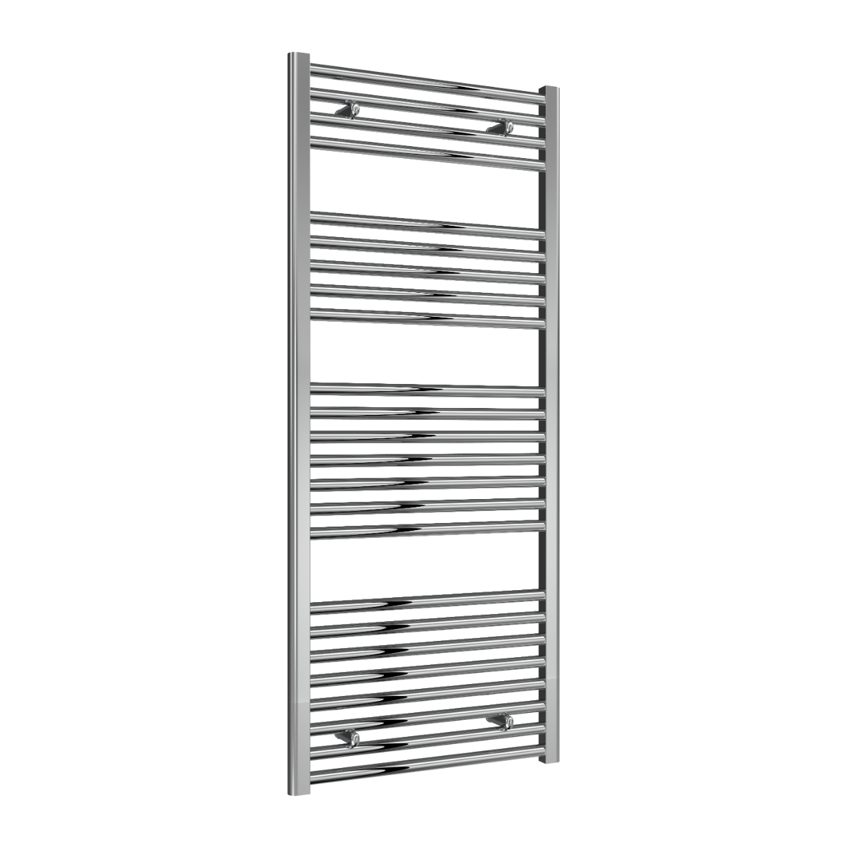 Reina Diva Flat Mild Steel Wall Mounted Heated Towel Rail Radiator Chrome