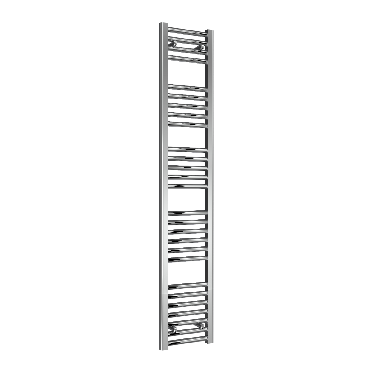 Reina Diva Flat Mild Steel Wall Mounted Heated Towel Rail Radiator Chrome