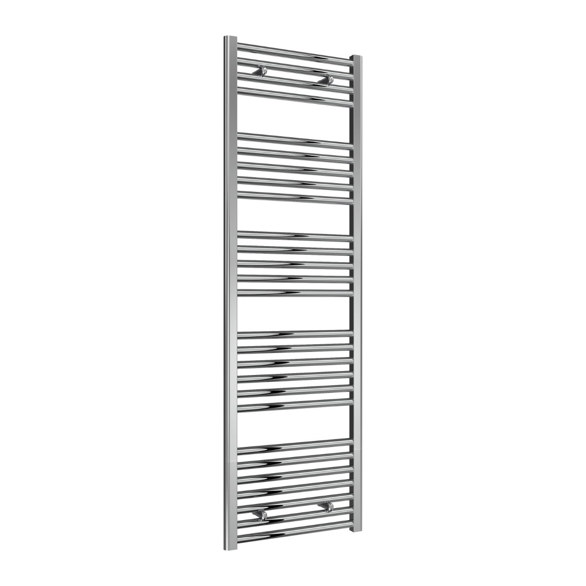 Reina Diva Flat Mild Steel Wall Mounted Heated Towel Rail Radiator Chrome