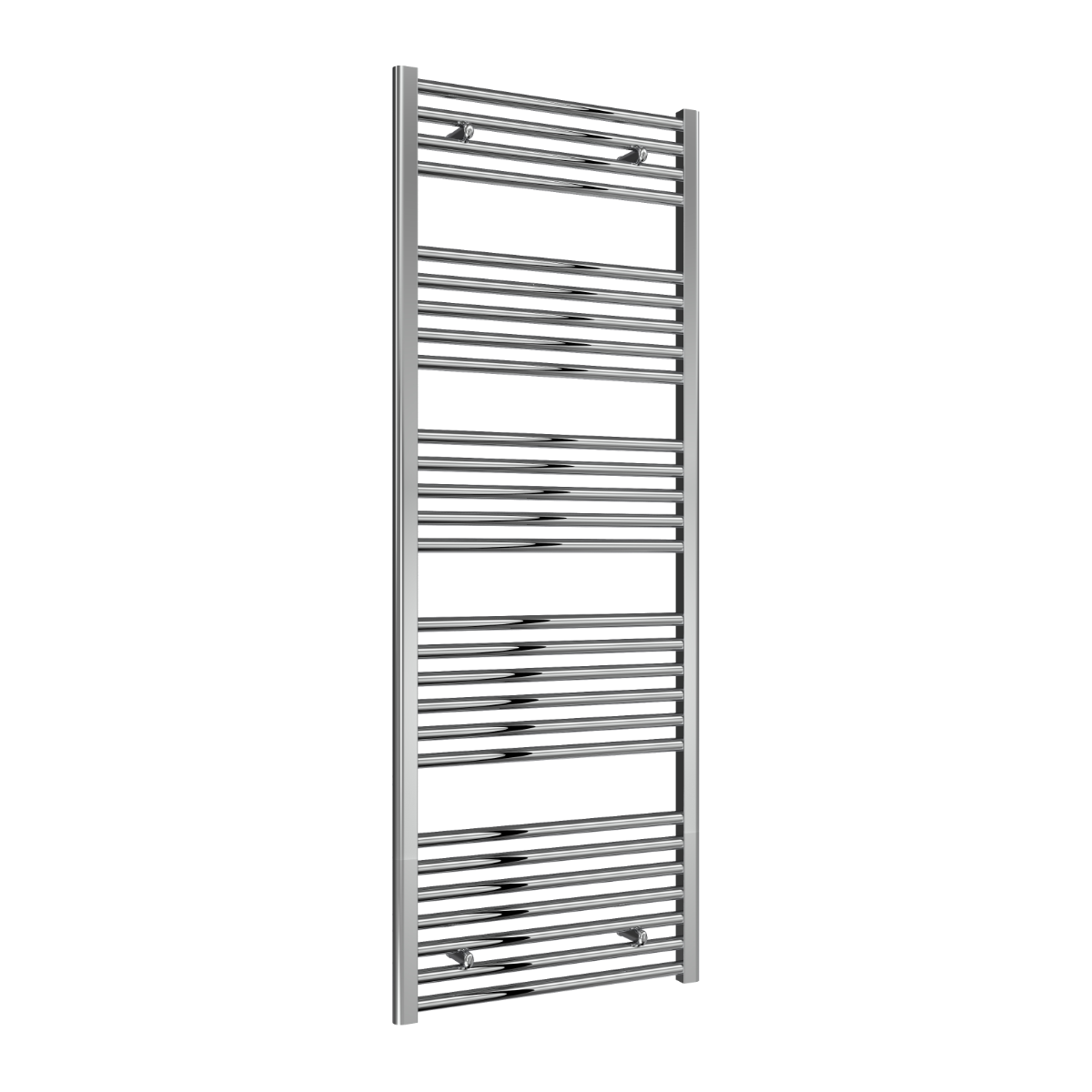 Reina Diva Flat Mild Steel Wall Mounted Heated Towel Rail Radiator Chrome