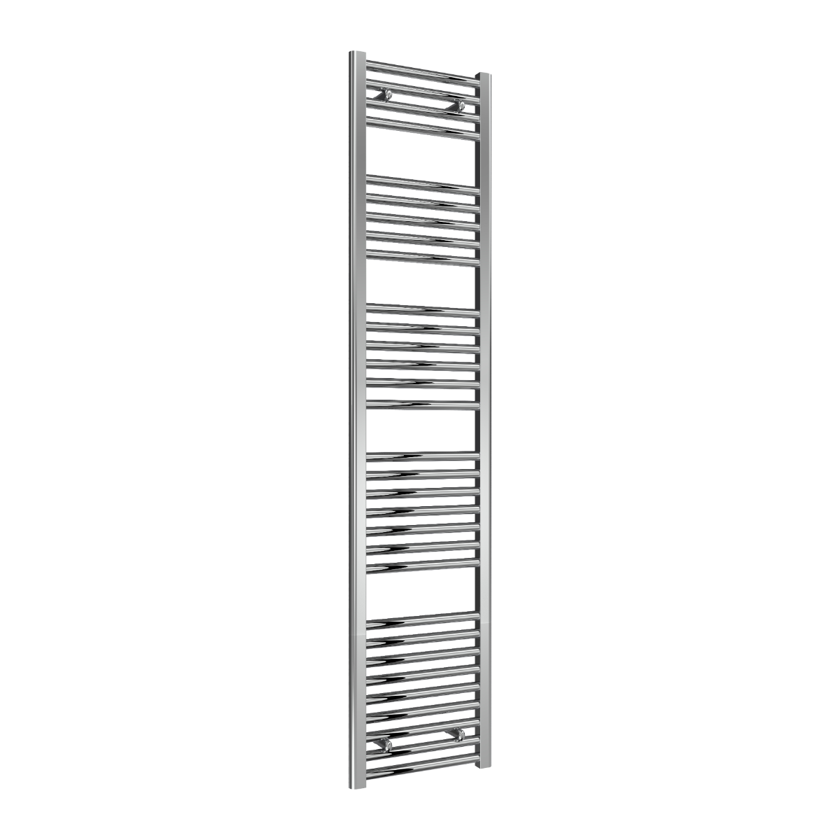Reina Diva Flat Mild Steel Wall Mounted Heated Towel Rail Radiator Chrome