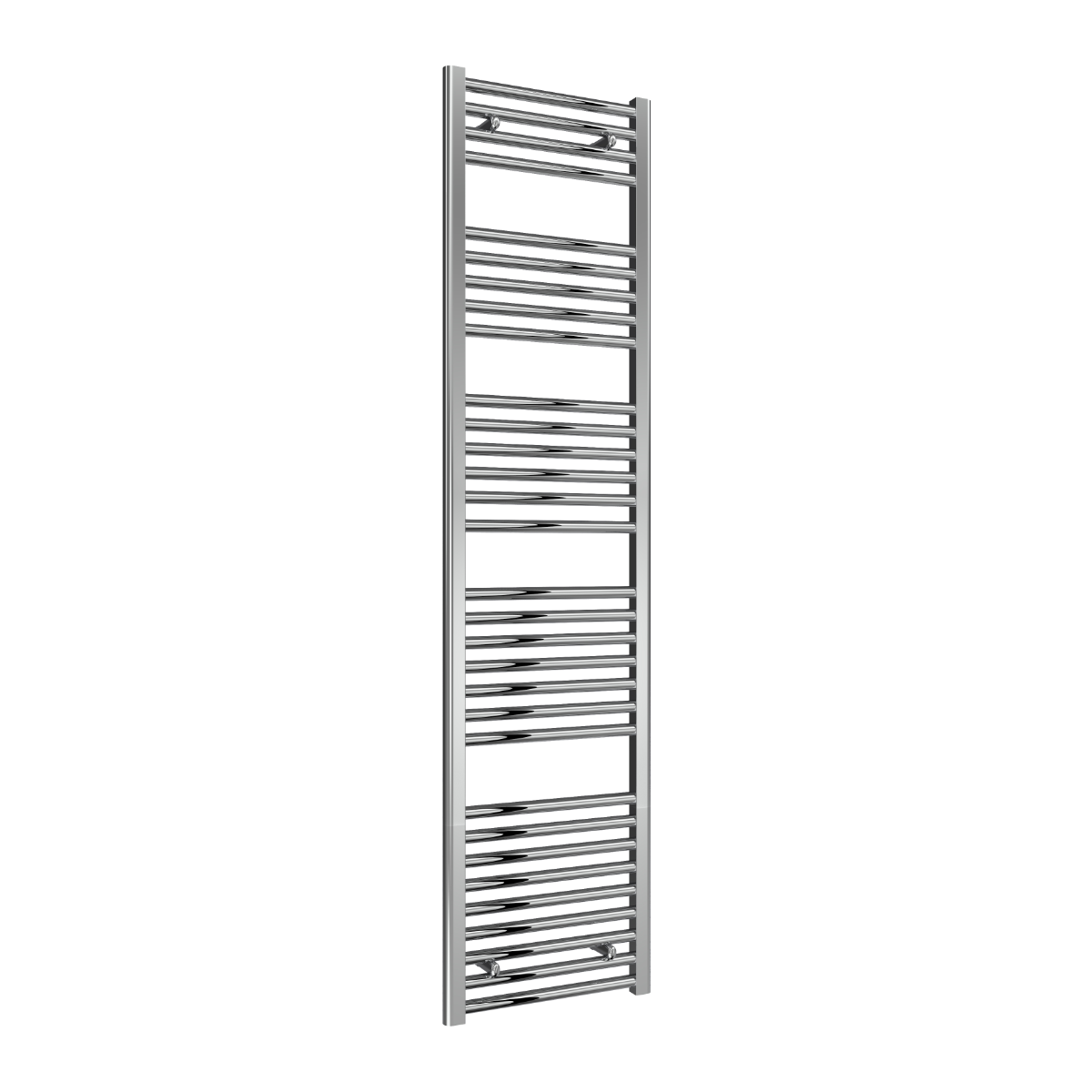 Reina Diva Flat Mild Steel Wall Mounted Heated Towel Rail Radiator Chrome