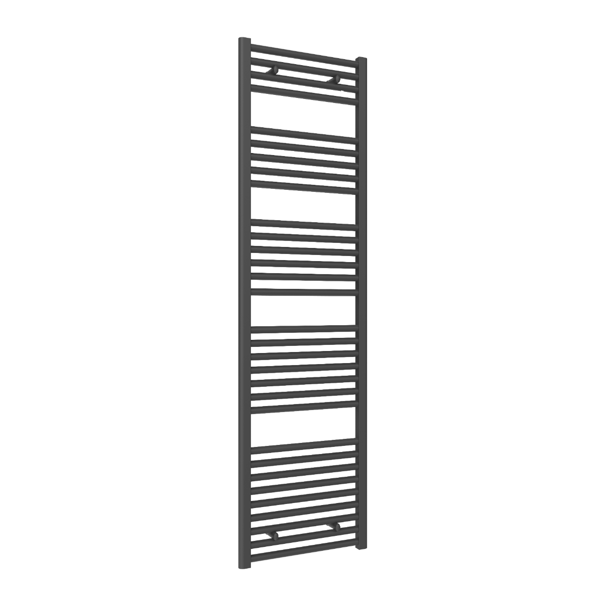 Reina Diva Flat Mild Steel Wall Mounted Heated Towel Rail Radiator Anthracite