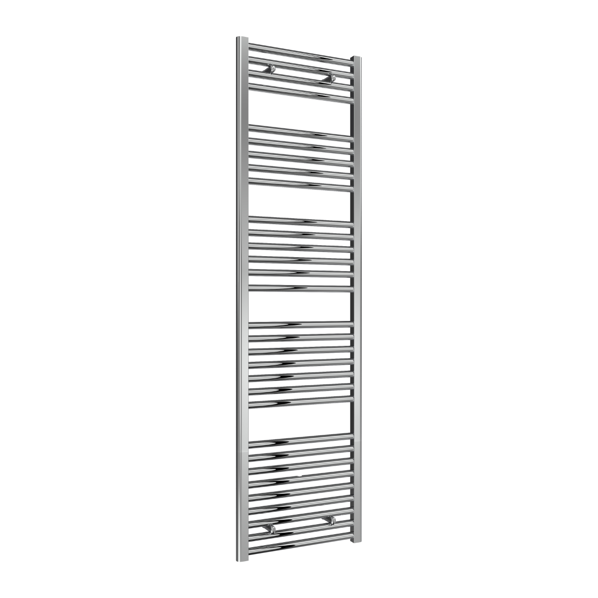 Reina Diva Flat Mild Steel Wall Mounted Heated Towel Rail Radiator Chrome