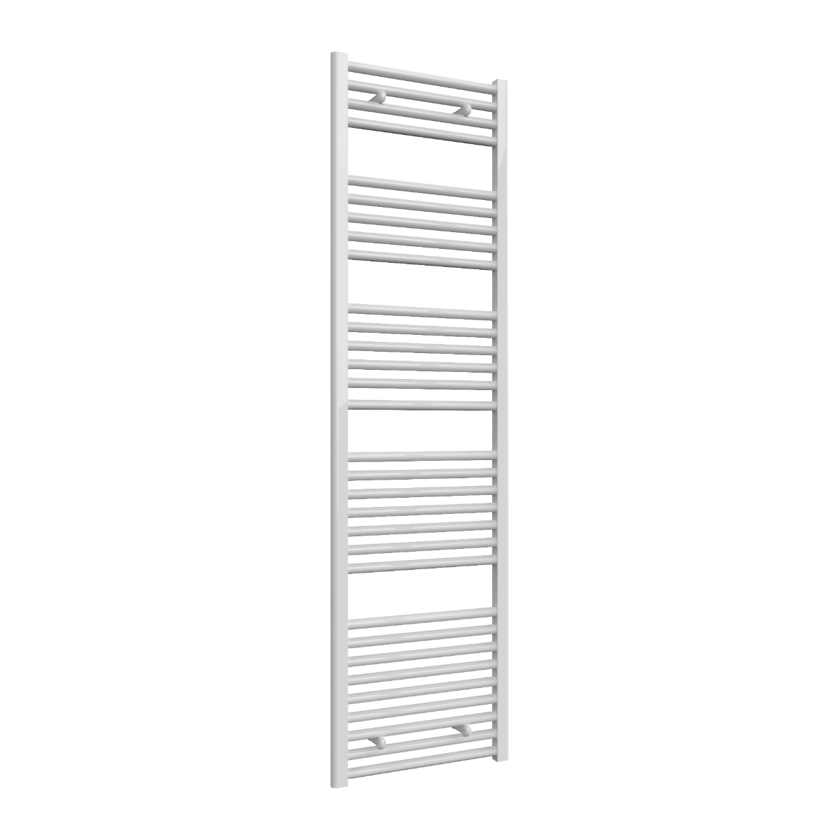 Reina Diva Flat Mild Steel Wall Mounted Heated Towel Rail Radiator White