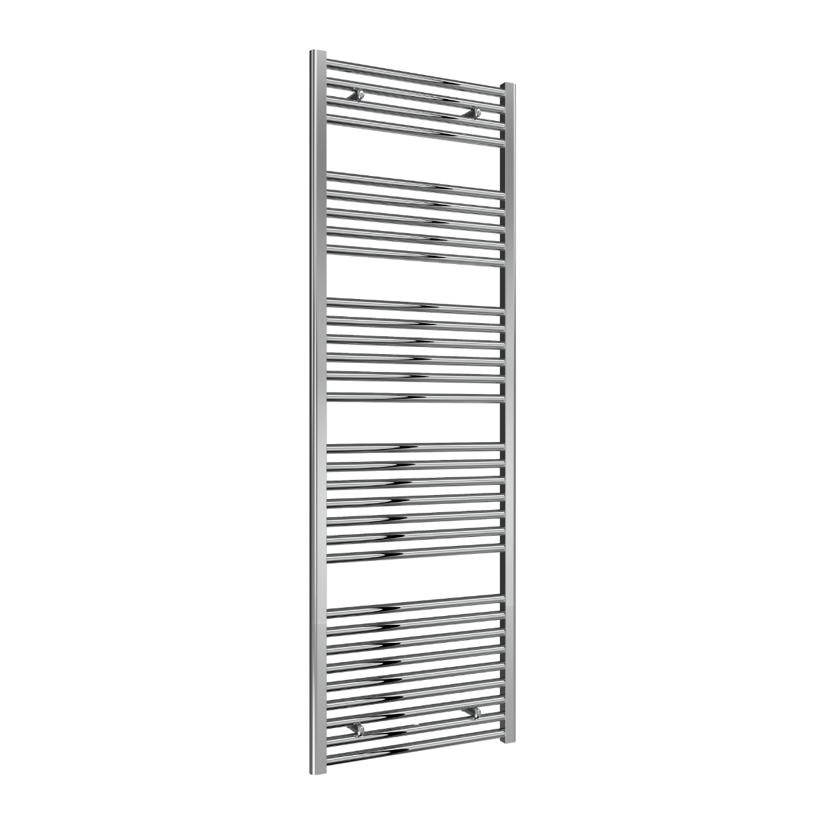 Reina Diva Flat Mild Steel Wall Mounted Heated Towel Rail Radiator Chrome