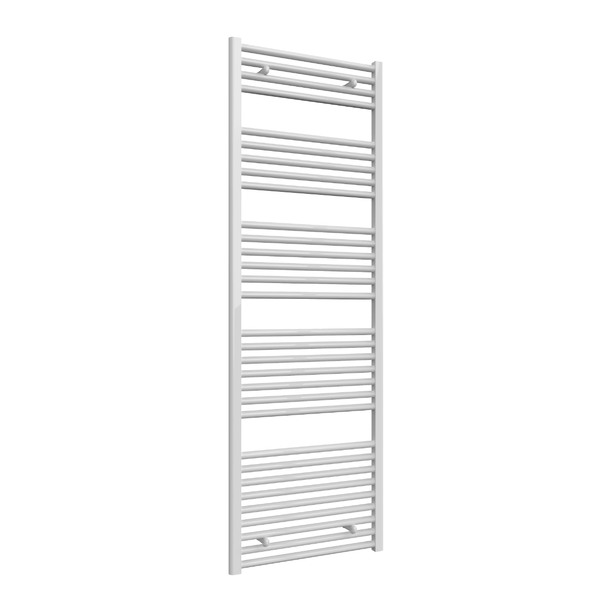 Reina Diva Flat Mild Steel Wall Mounted Heated Towel Rail Radiator White