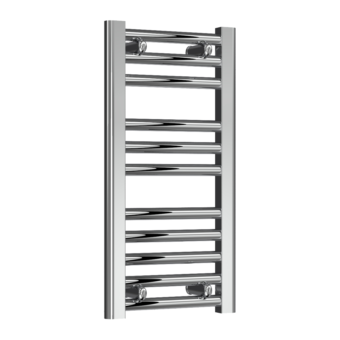 Reina Diva Flat Mild Steel Wall Mounted Heated Towel Rail Radiator Chrome