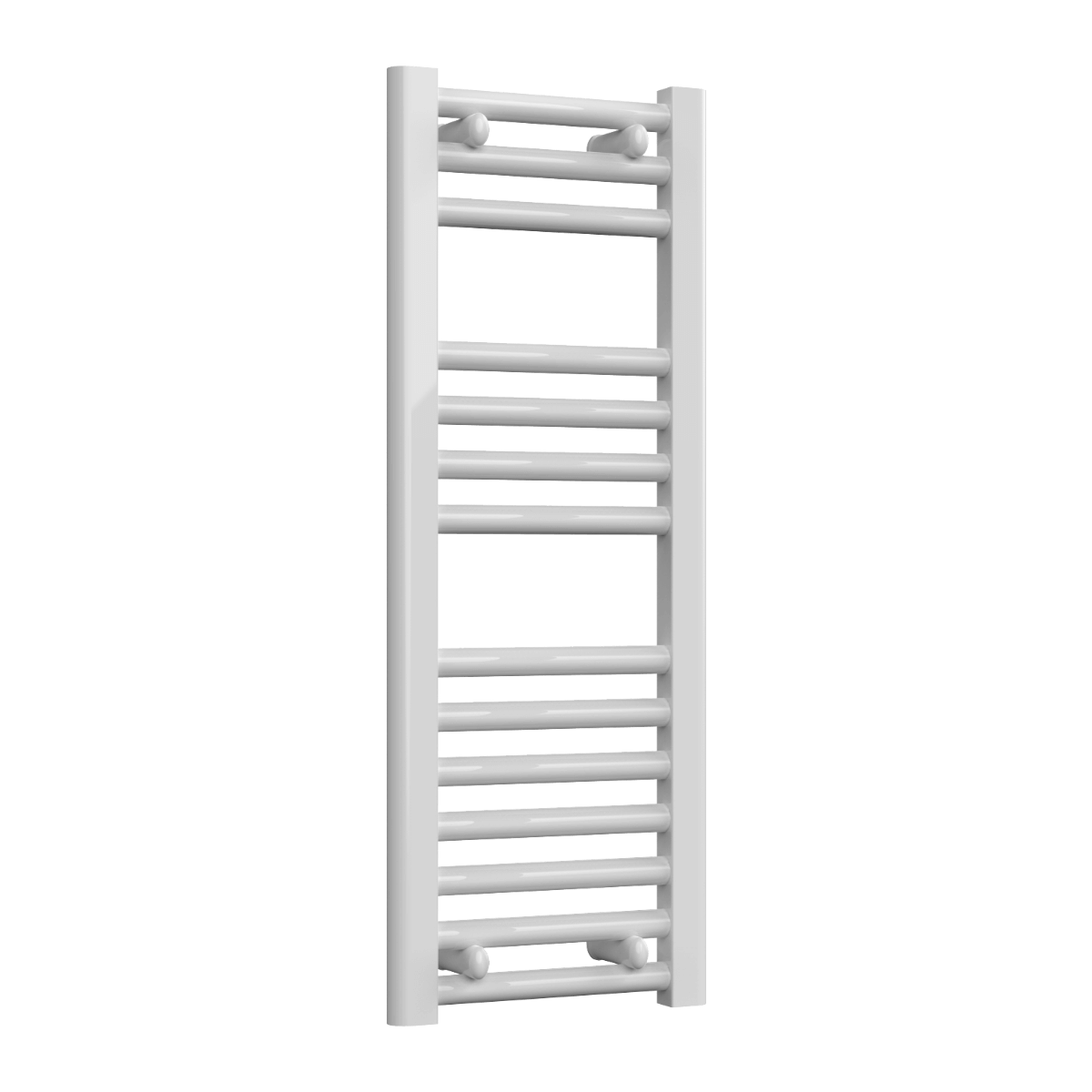 Reina Diva Flat Mild Steel Wall Mounted Heated Towel Rail Radiator White