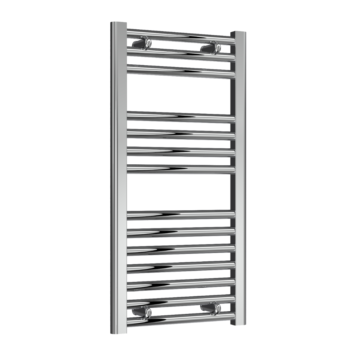 Reina Diva Flat Mild Steel Wall Mounted Heated Towel Rail Radiator Chrome