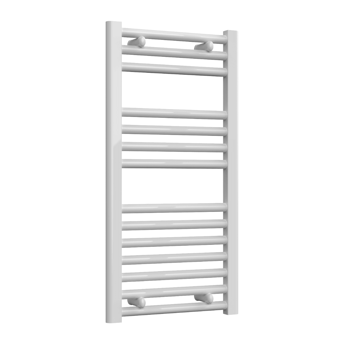 Reina Diva Flat Mild Steel Wall Mounted Heated Towel Rail Radiator White