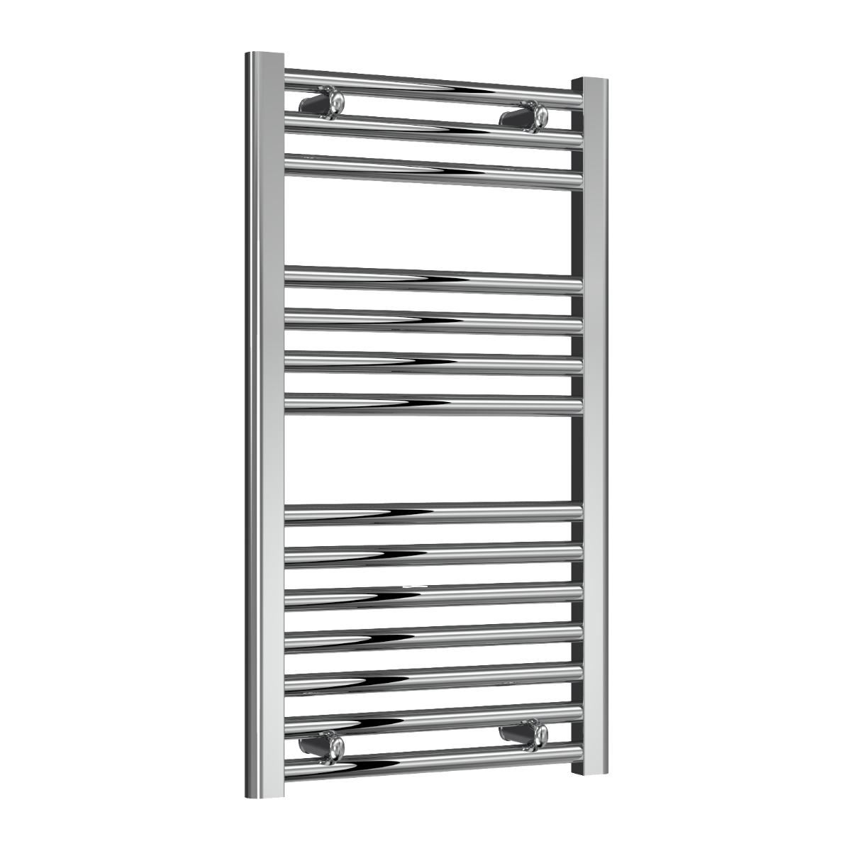 Reina Diva Flat Mild Steel Wall Mounted Heated Towel Rail Radiator Chrome