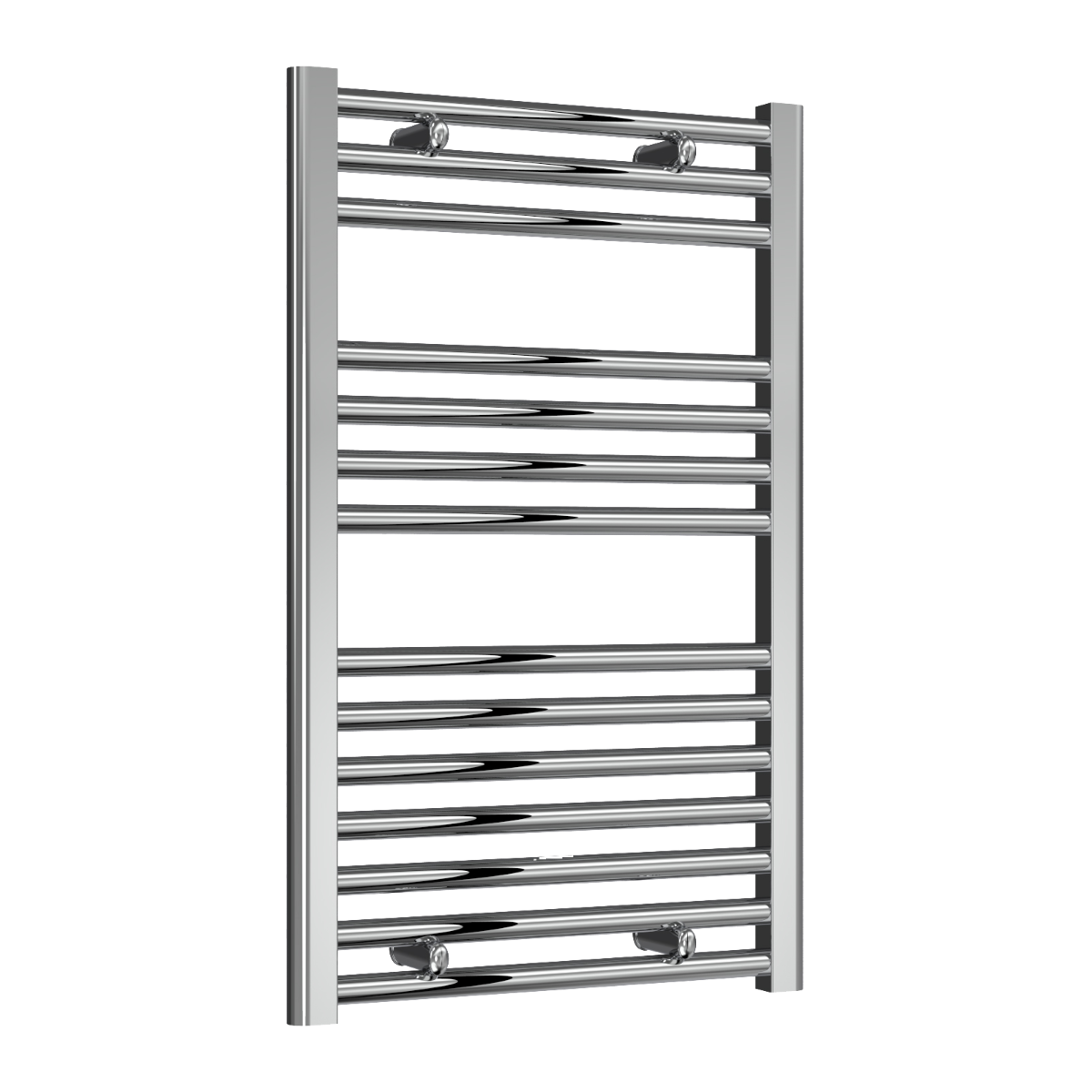 Reina Diva Flat Mild Steel Wall Mounted Heated Towel Rail Radiator Chrome