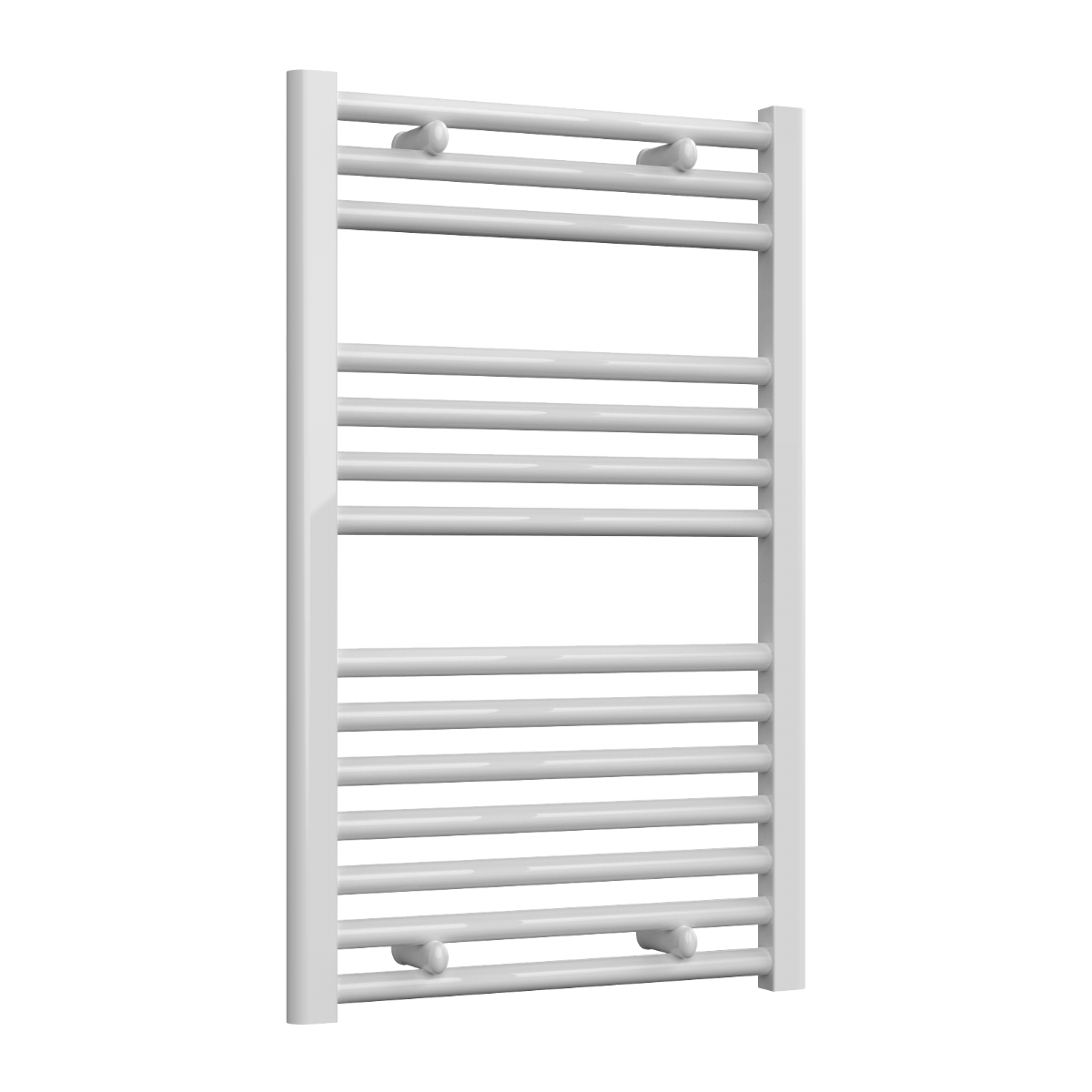 Reina Diva Flat Mild Steel Wall Mounted Heated Towel Rail Radiator White
