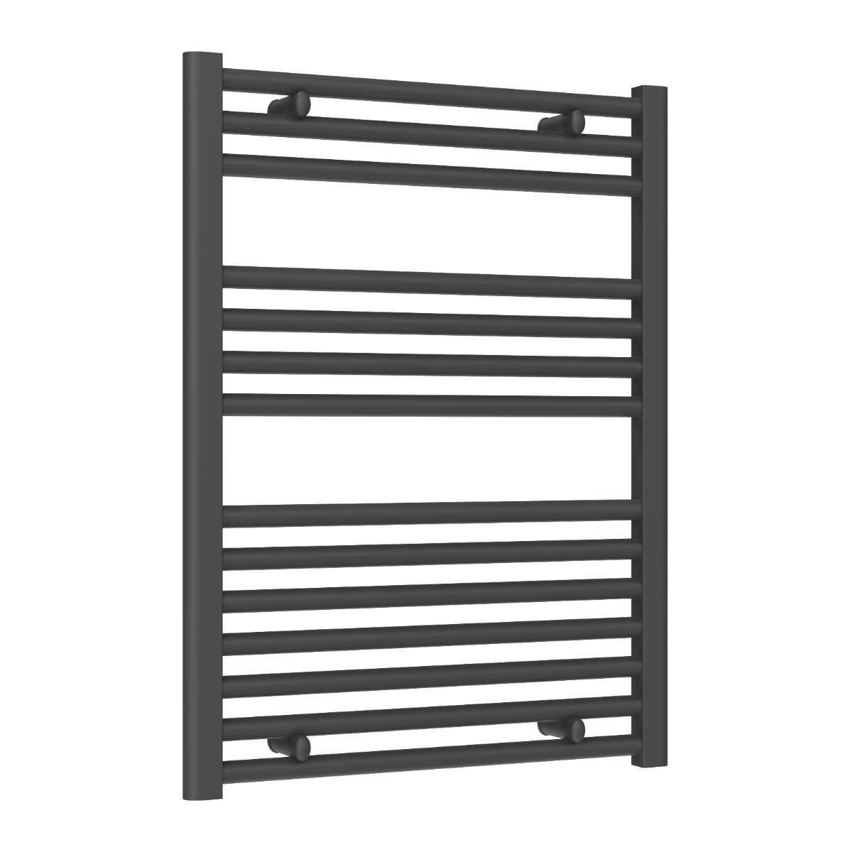 Reina Diva Flat Mild Steel Wall Mounted Heated Towel Rail Radiator Anthracite