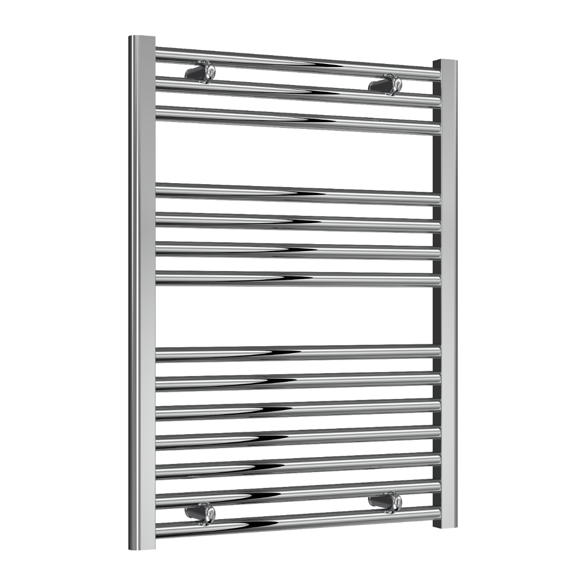 Reina Diva Flat Mild Steel Wall Mounted Heated Towel Rail Radiator Chrome
