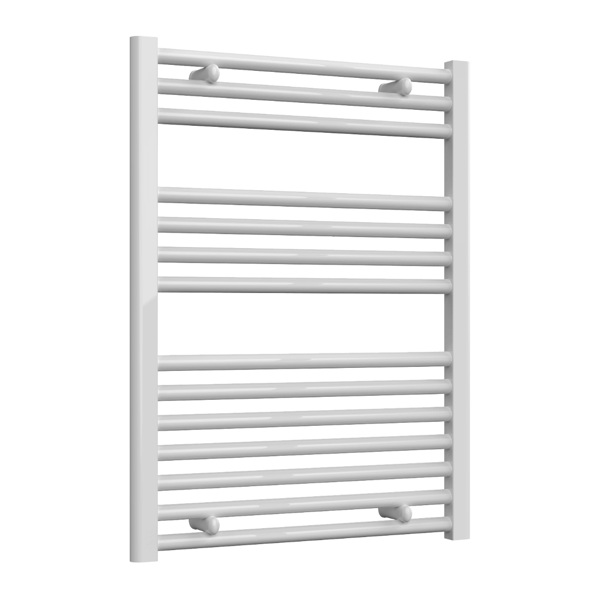 Reina Diva Flat Mild Steel Wall Mounted Heated Towel Rail Radiator White