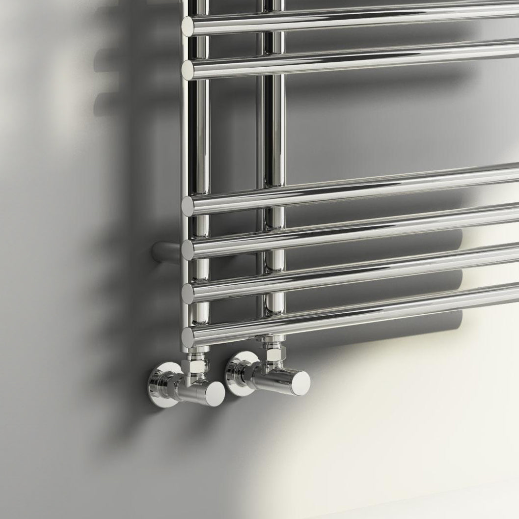 Reina Elisa Mild Steel Wall Mounted Heated Towel Rail Radiator Chrome