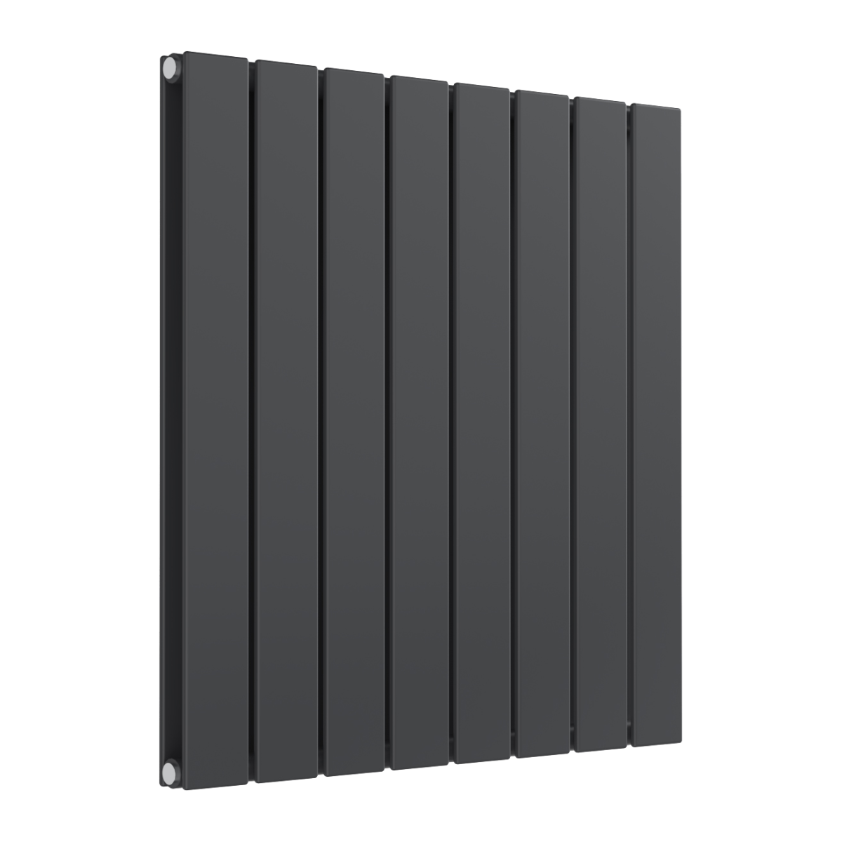 Reina Flat Horizontal Double Mild Steel Wall Mounted Heated Towel Rail Radiator Anthracite