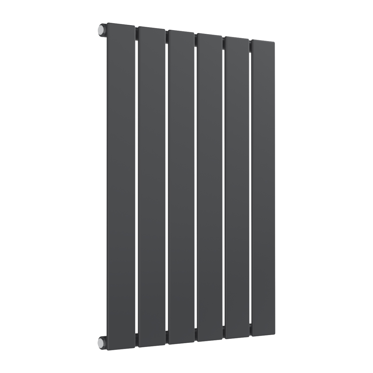 Reina Flat Horizontal Single Mild Steel Wall Mounted Heated Towel Rail Radiator Anthracite