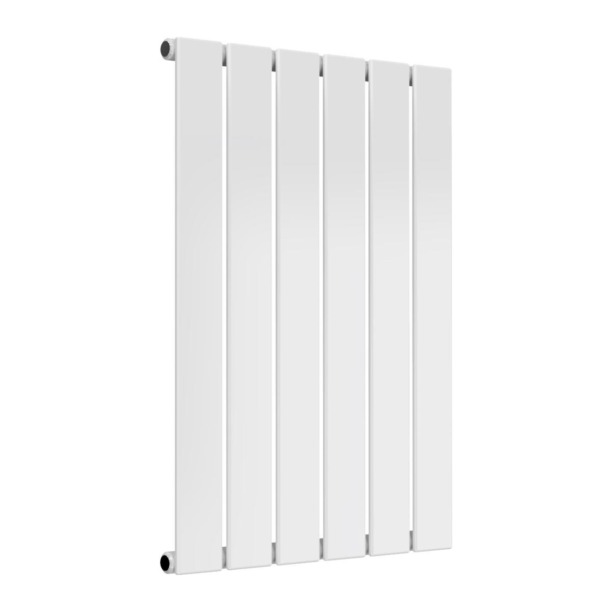 Reina Flat Horizontal Single Mild Steel Wall Mounted Heated Towel Rail Radiator White