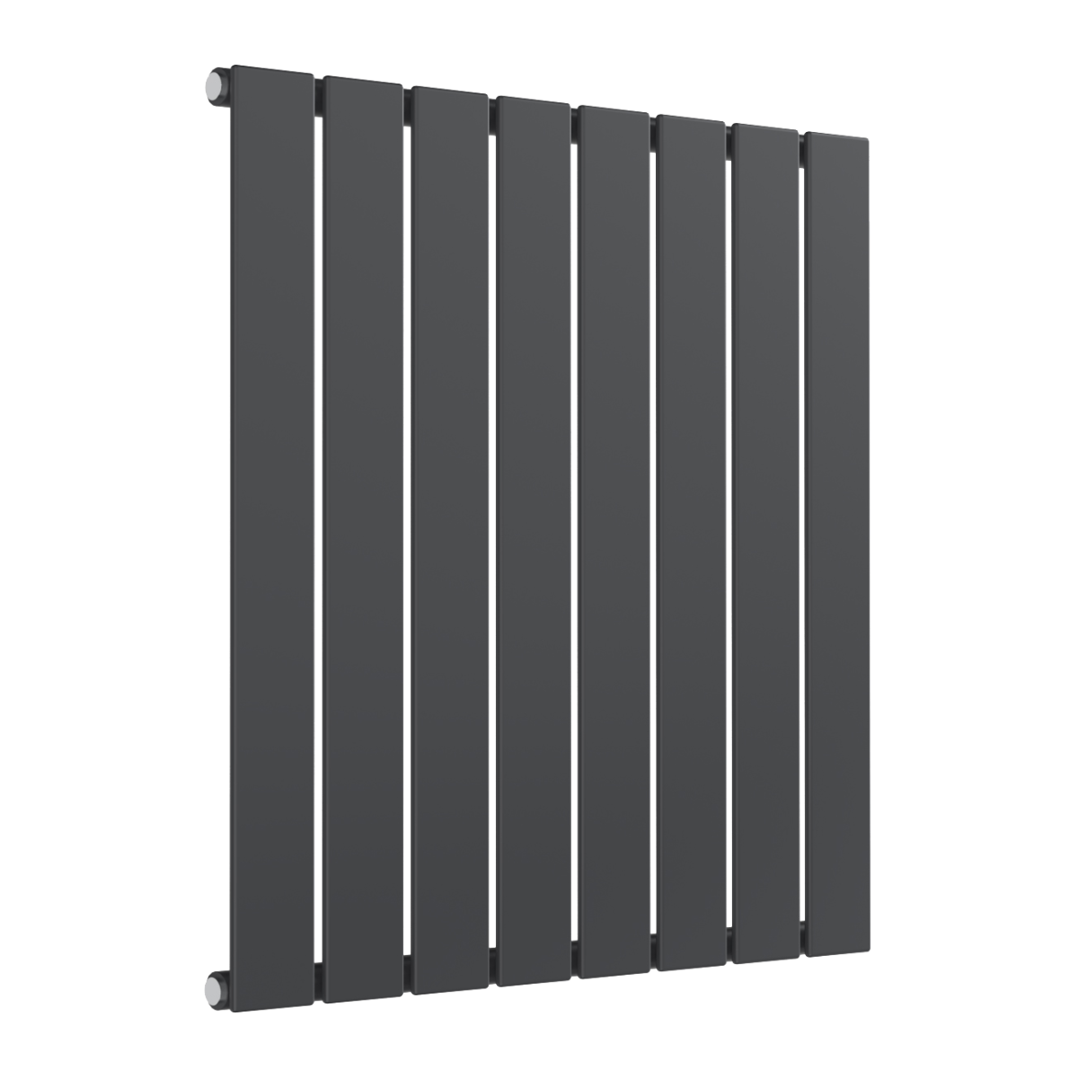 Reina Flat Horizontal Single Mild Steel Wall Mounted Heated Towel Rail Radiator Anthracite