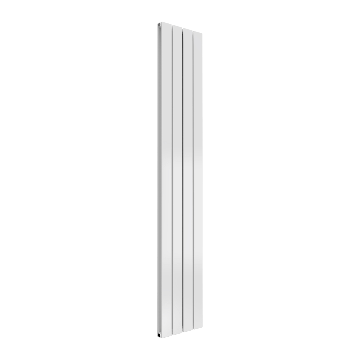 Reina Flat Vertical Double Mild Steel Wall Mounted Heated Towel Rail Radiator White