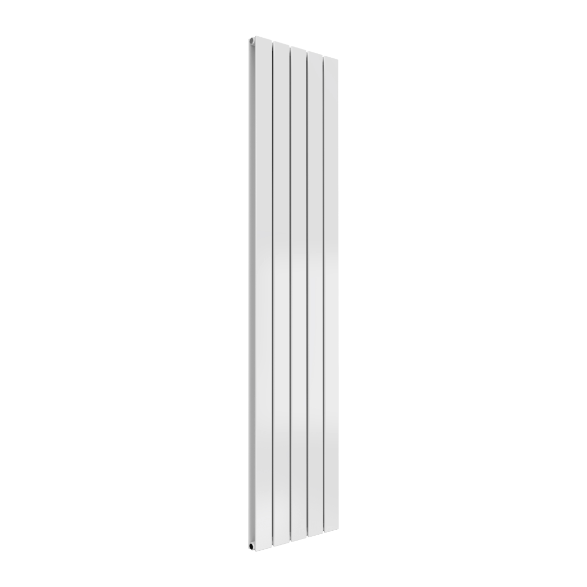 Reina Flat Vertical Double Mild Steel Wall Mounted Heated Towel Rail Radiator White