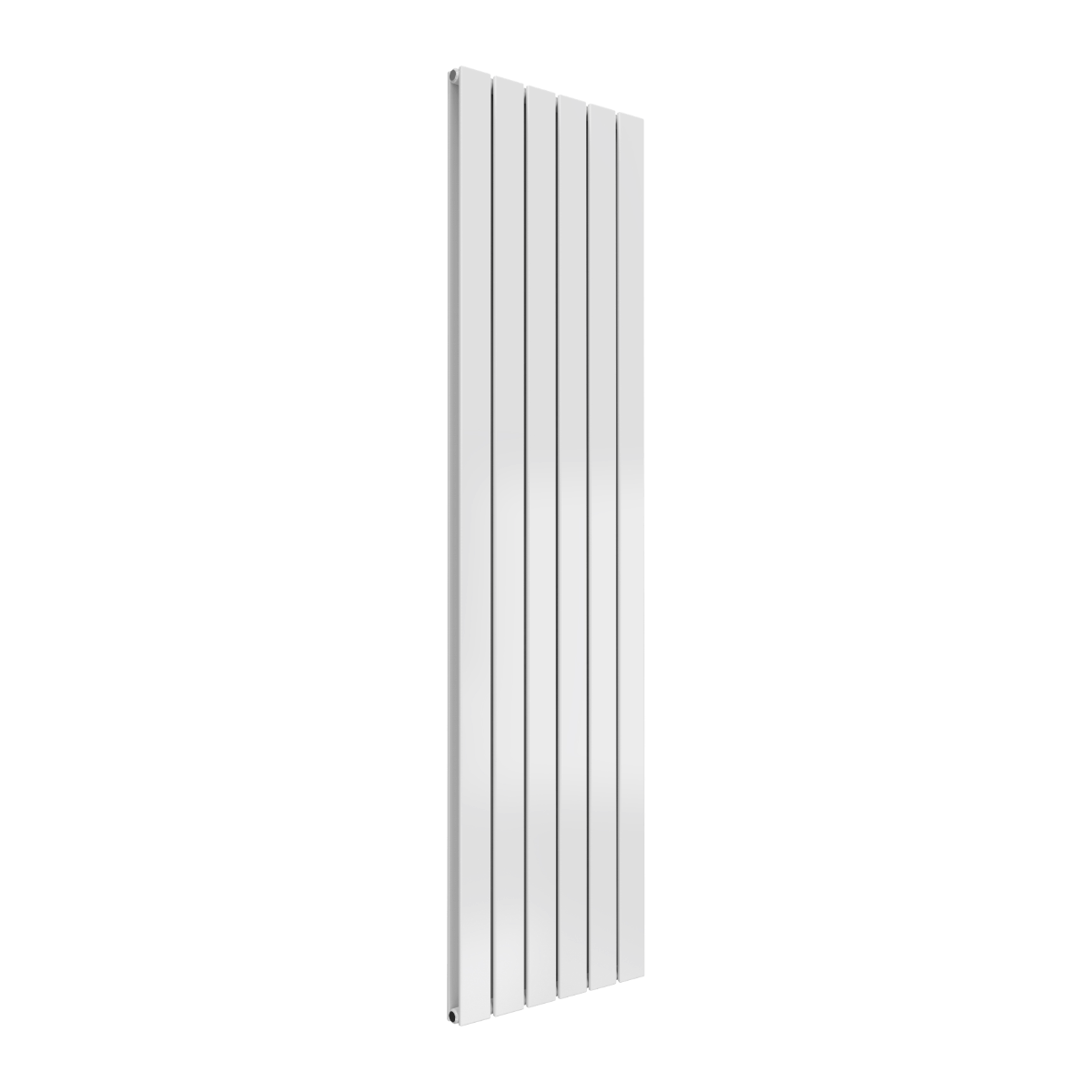 Reina Flat Vertical Double Mild Steel Wall Mounted Heated Towel Rail Radiator White
