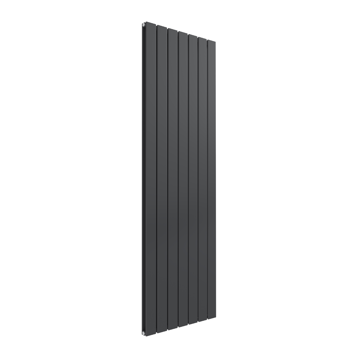 Reina Flat Vertical Double Mild Steel Wall Mounted Heated Towel Rail Radiator Anthracite