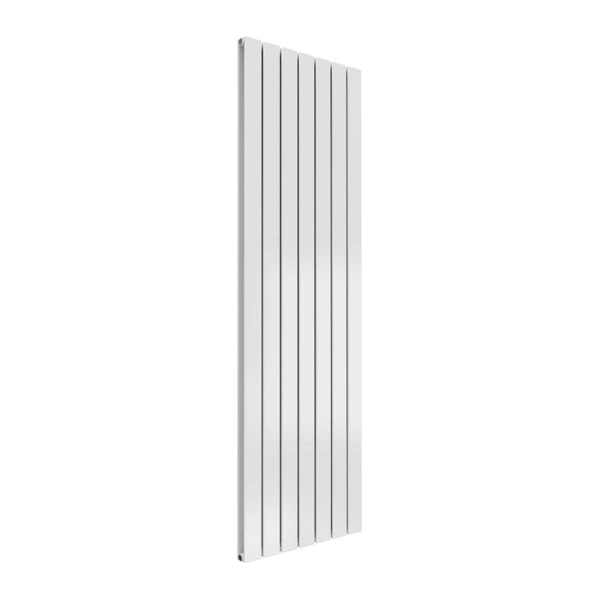 Reina Flat Vertical Double Mild Steel Wall Mounted Heated Towel Rail Radiator White