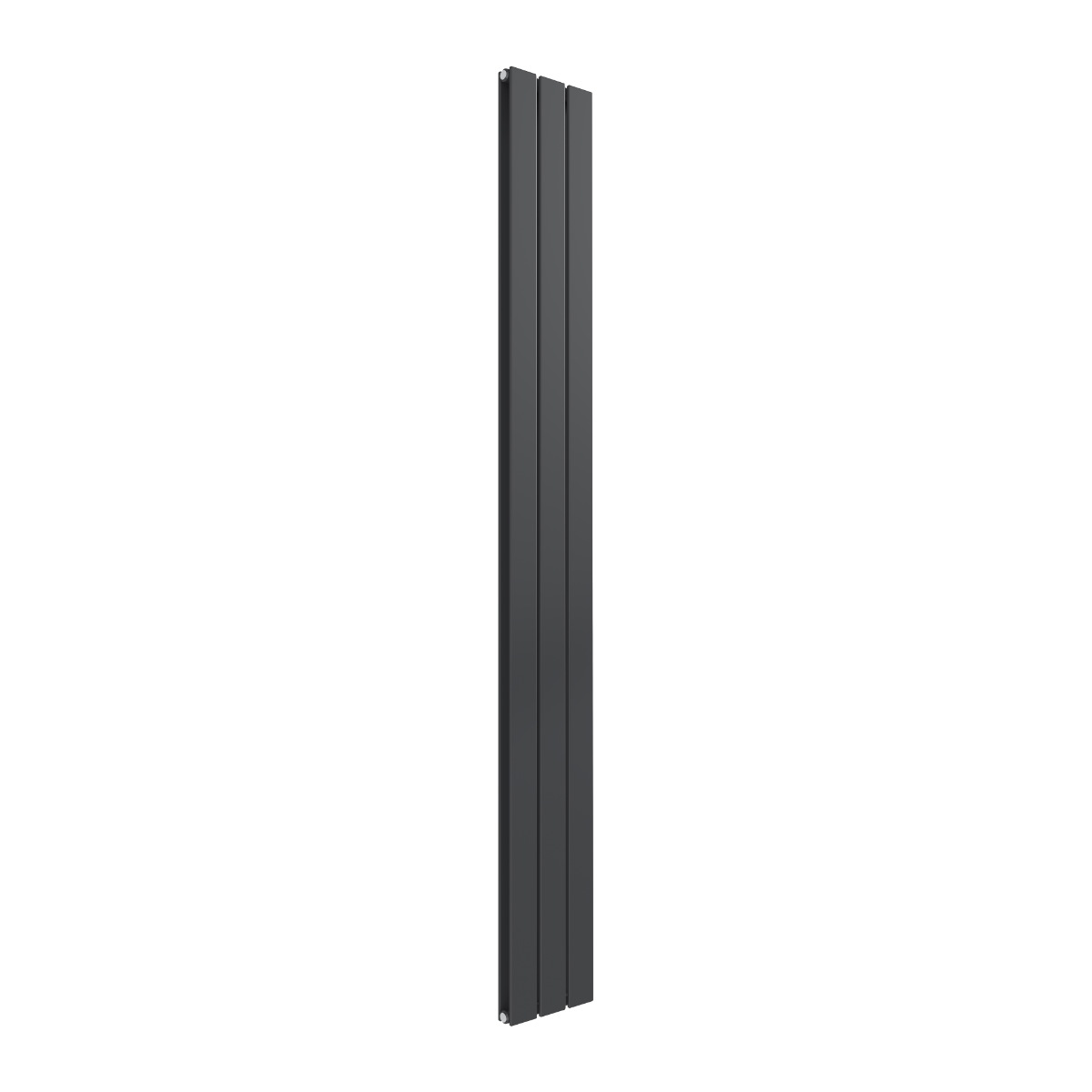 Reina Flat Vertical Double Mild Steel Wall Mounted Heated Towel Rail Radiator Anthracite