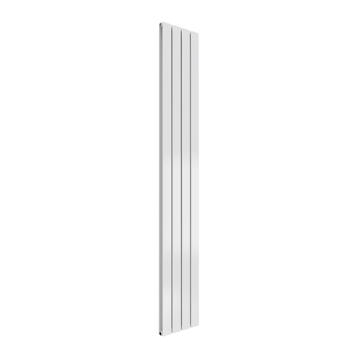 Reina Flat Vertical Double Mild Steel Wall Mounted Heated Towel Rail Radiator White