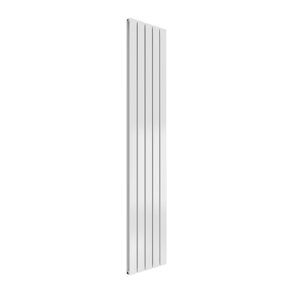 Reina Flat Vertical Double Mild Steel Wall Mounted Heated Towel Rail Radiator White