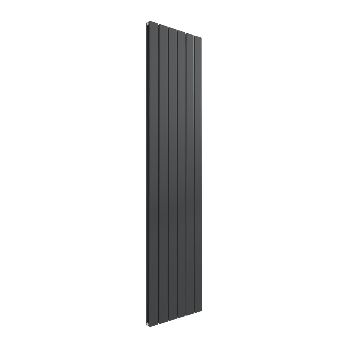 Reina Flat Vertical Double Mild Steel Wall Mounted Heated Towel Rail Radiator Anthracite