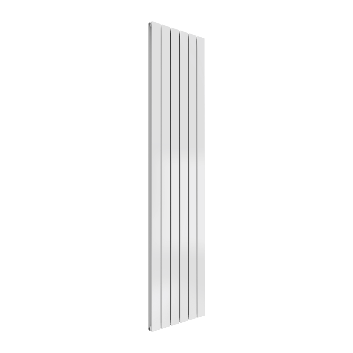 Reina Flat Vertical Double Mild Steel Wall Mounted Heated Towel Rail Radiator White