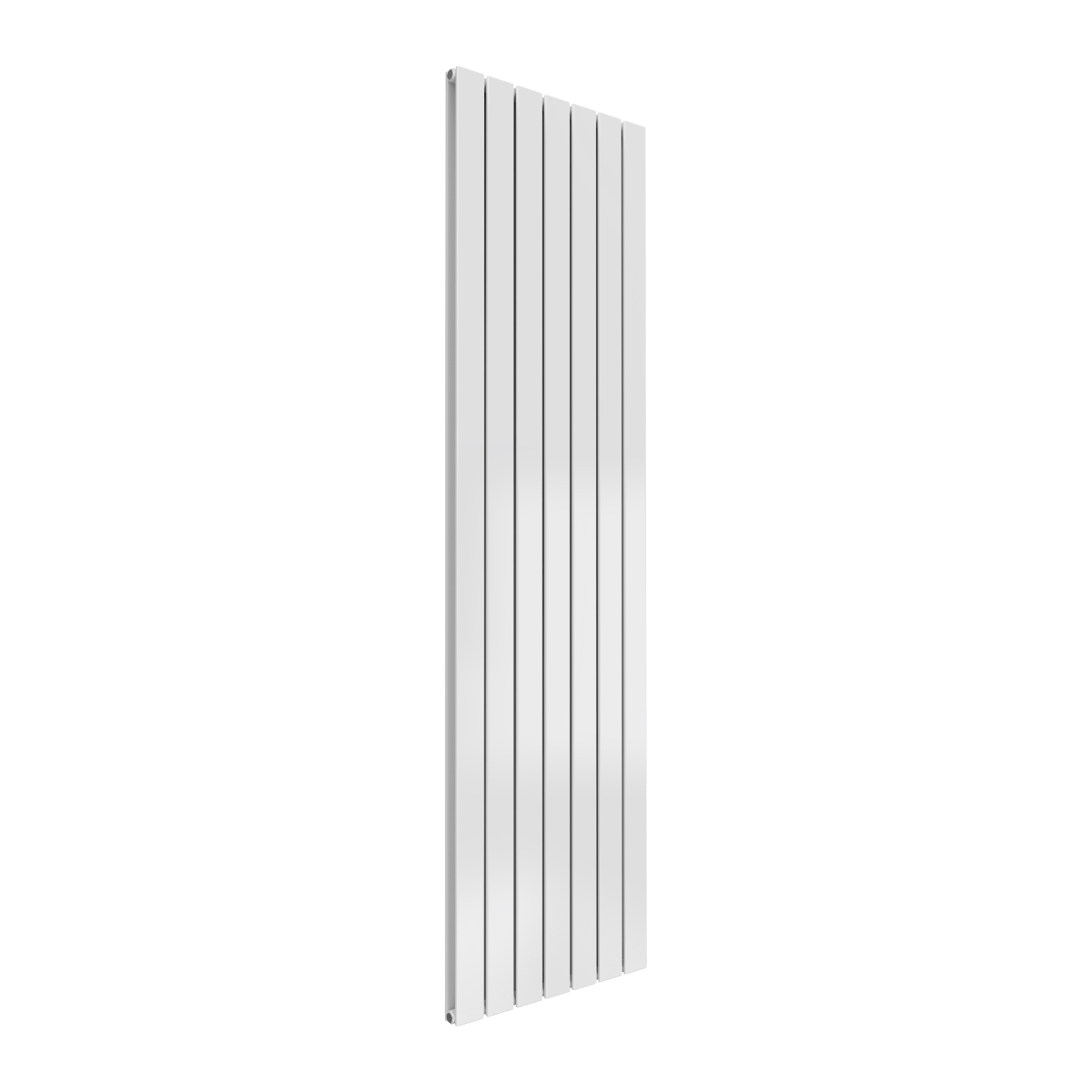 Reina Flat Vertical Double Mild Steel Wall Mounted Heated Towel Rail Radiator White