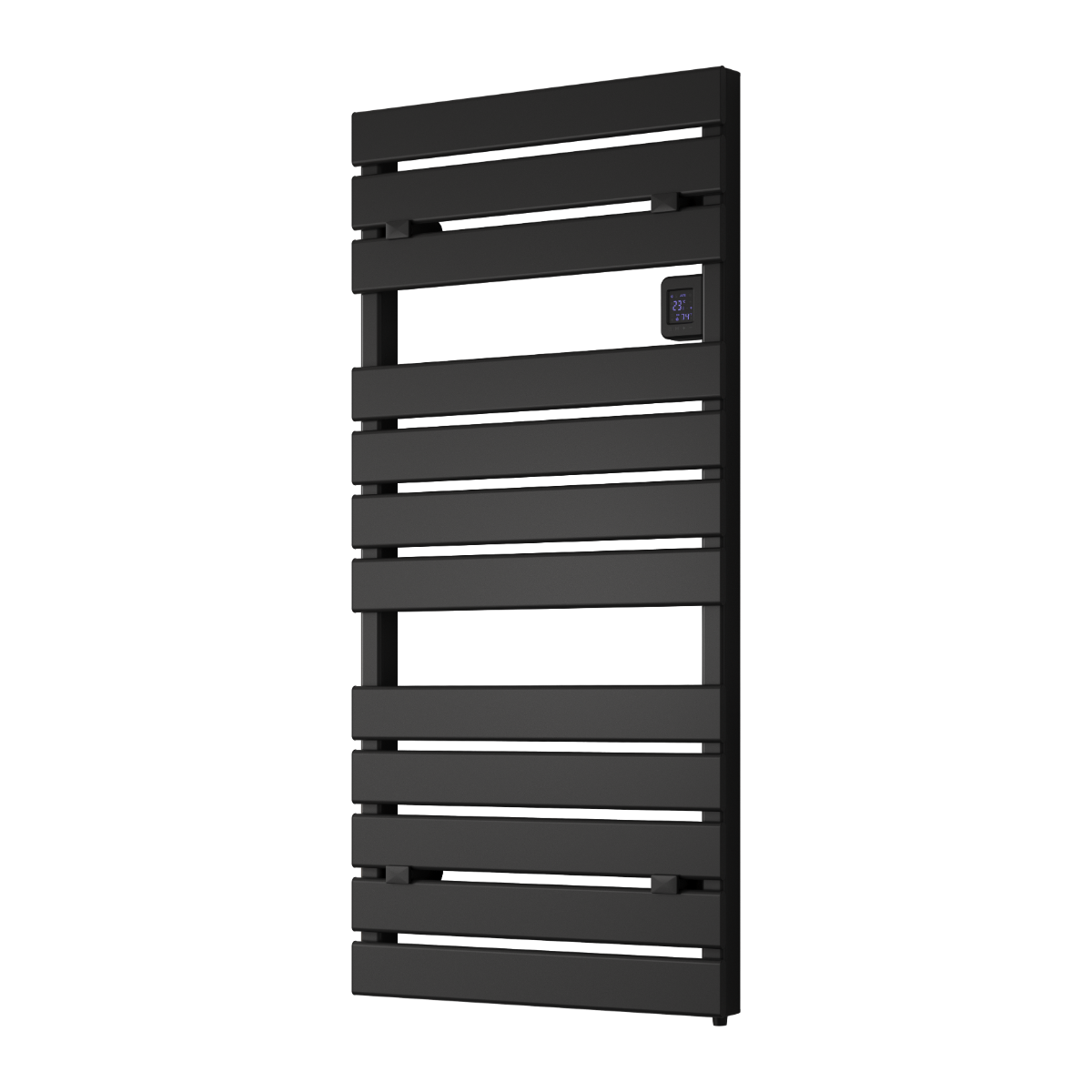 Reina Gia Aluminium Wall Mounted Heated Towel Rail Radiator Black