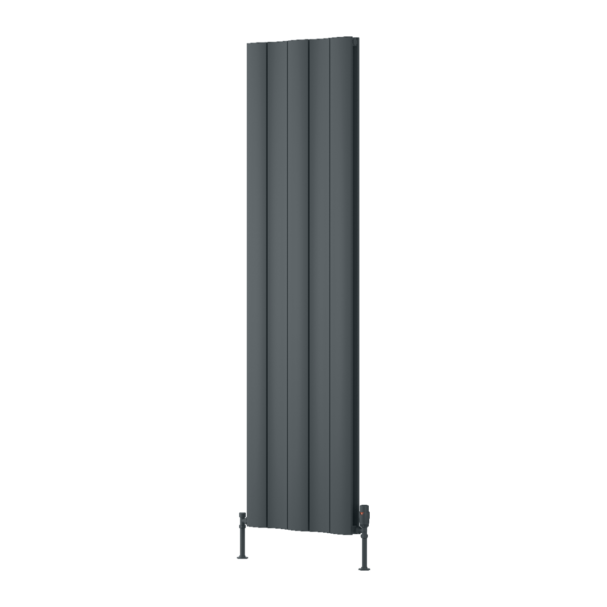 Reina Gio double Aluminium Wall Mounted Heated Towel Rail Radiator Anthracite