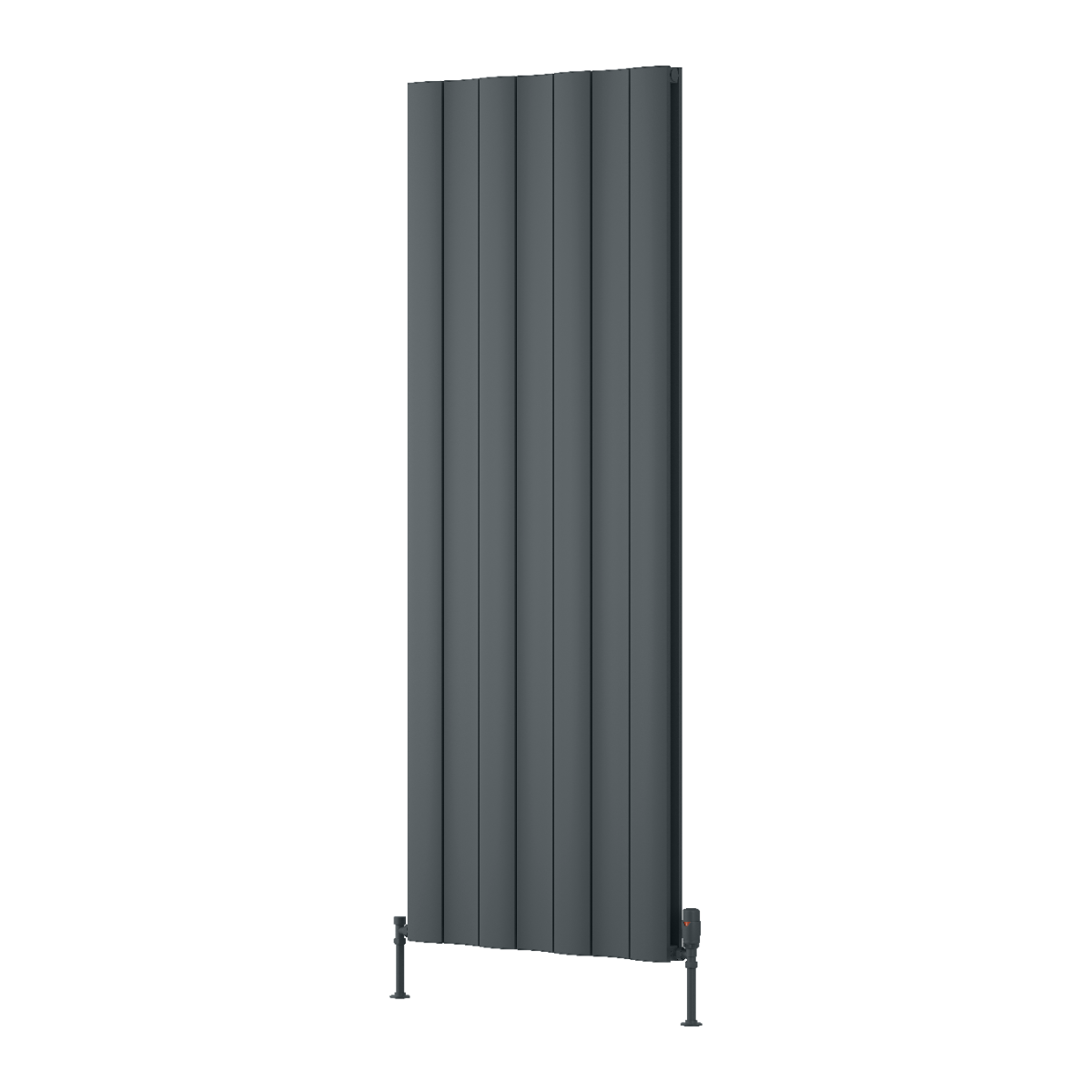 Reina Gio double Aluminium Wall Mounted Heated Towel Rail Radiator Anthracite