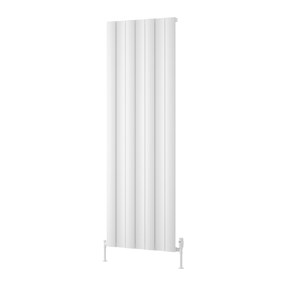 Reina Gio Single Aluminium Wall Mounted Heated Towel Rail Radiator White