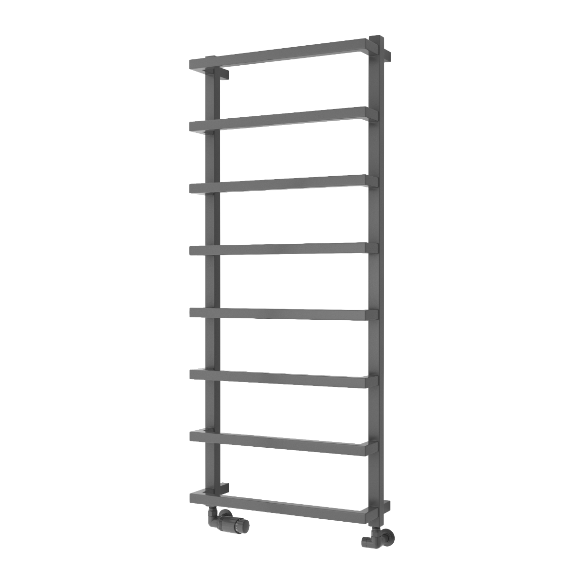 Reina Glora Mild Steel Wall Mounted Heated Towel Rail Radiator Anthracite