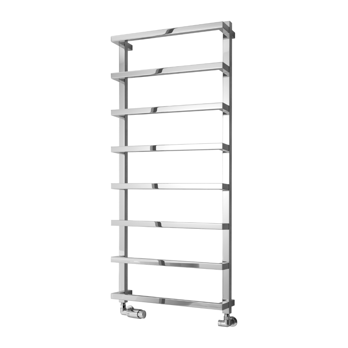 Reina Glora Mild Steel Wall Mounted Heated Towel Rail Radiator Chrome