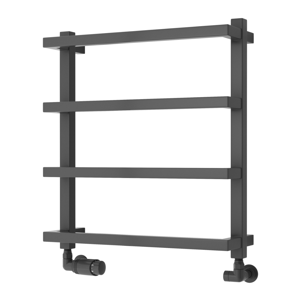 Reina Glora Mild Steel Wall Mounted Heated Towel Rail Radiator Anthracite