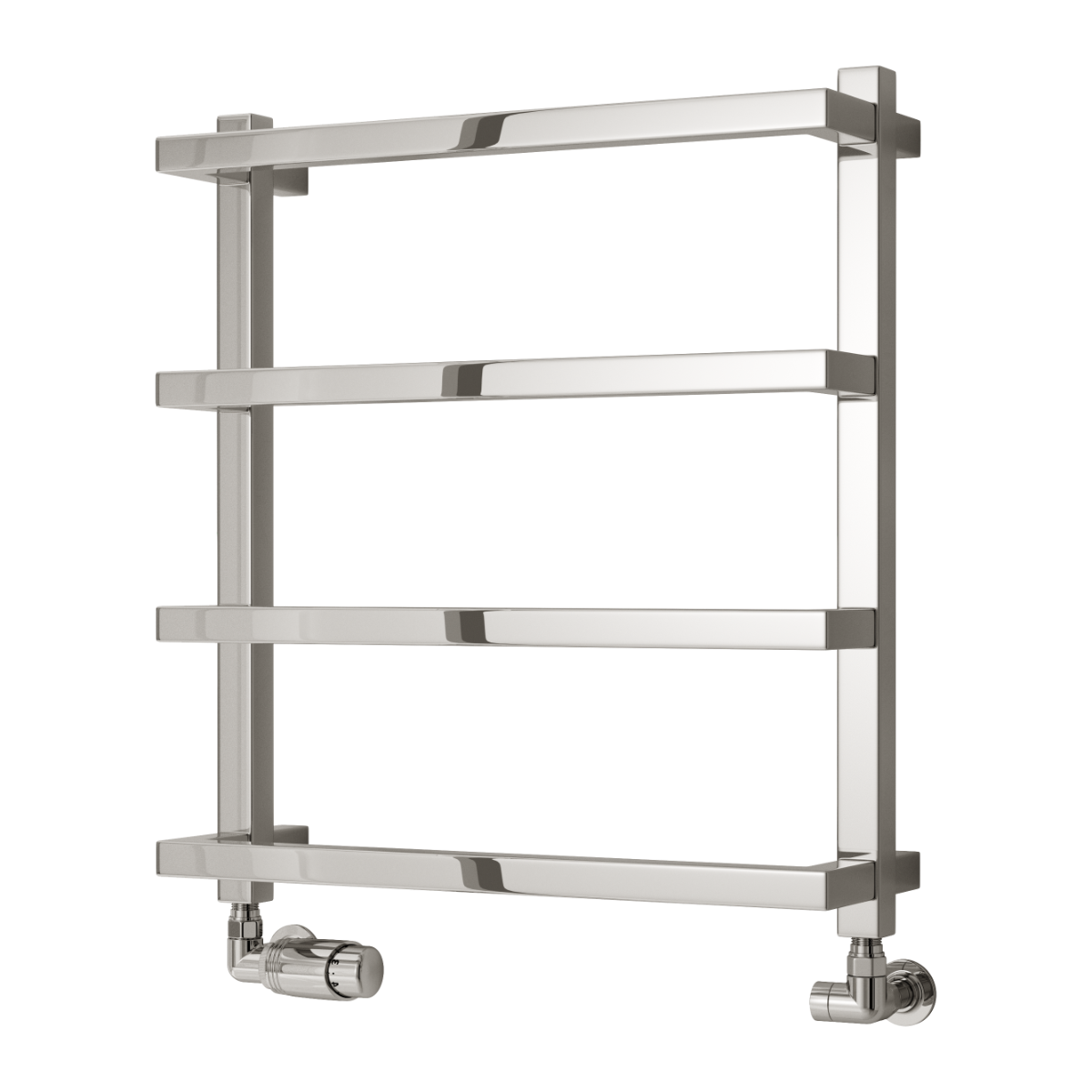 Reina Glora Mild Steel Wall Mounted Heated Towel Rail Radiator Chrome