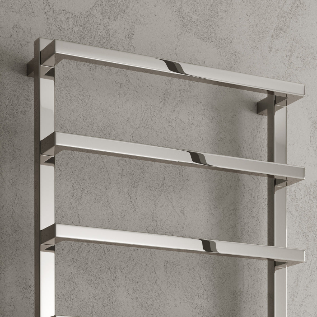 Reina Glora Mild Steel Wall Mounted Heated Towel Rail Radiator Chrome