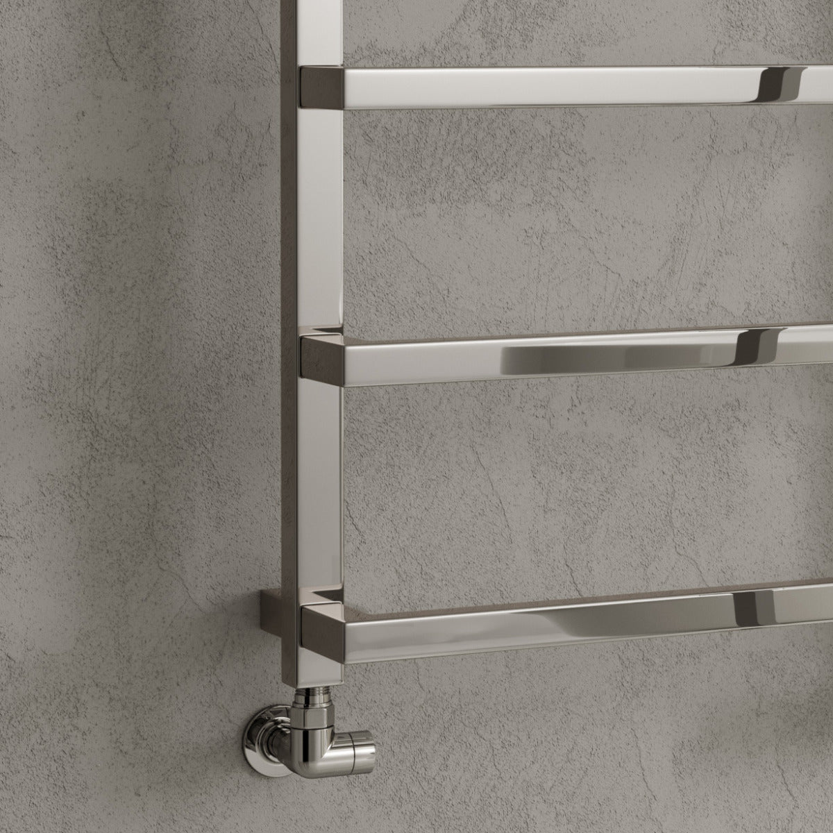 Reina Glora Mild Steel Wall Mounted Heated Towel Rail Radiator Chrome