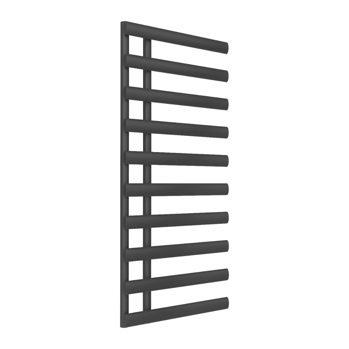 Reina Grace Mild Steel Wall Mounted Heated Towel Rail Radiator Anthracite